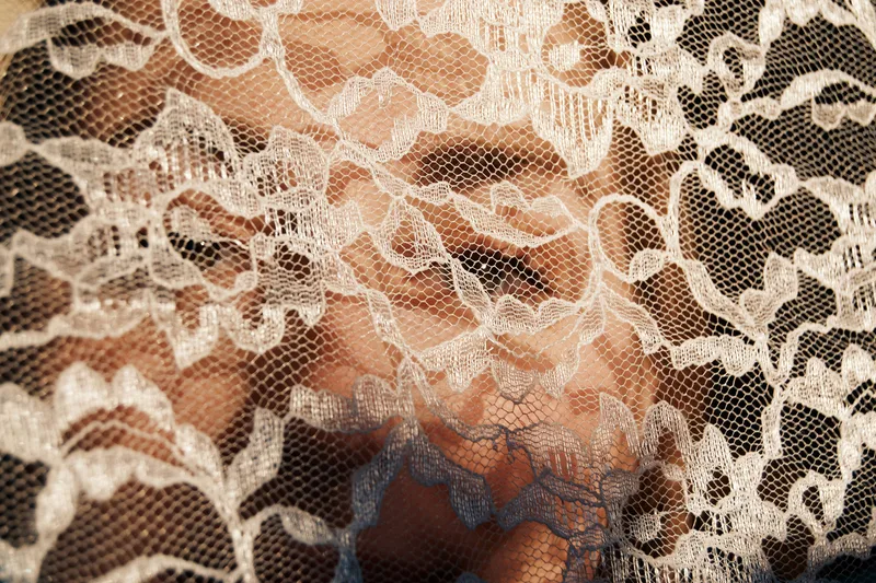 A lace mural