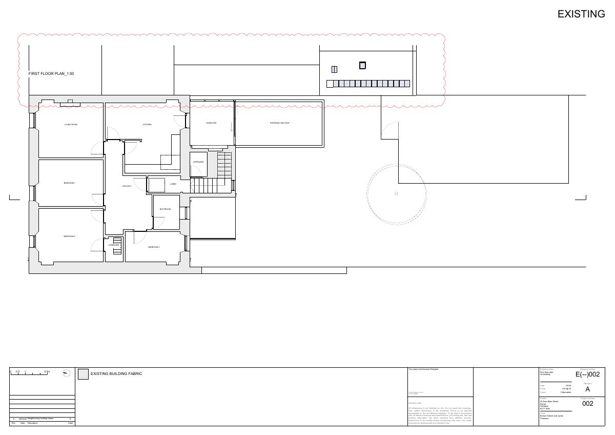 Approved first floor plan as existing for 20 East Main Street Darvel East Ayrshire KA17 0DN