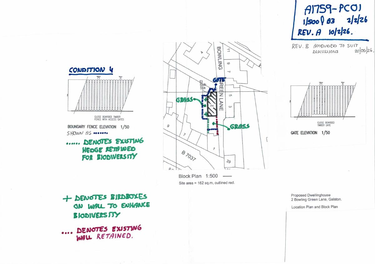 Approved - location / block plan condition 4