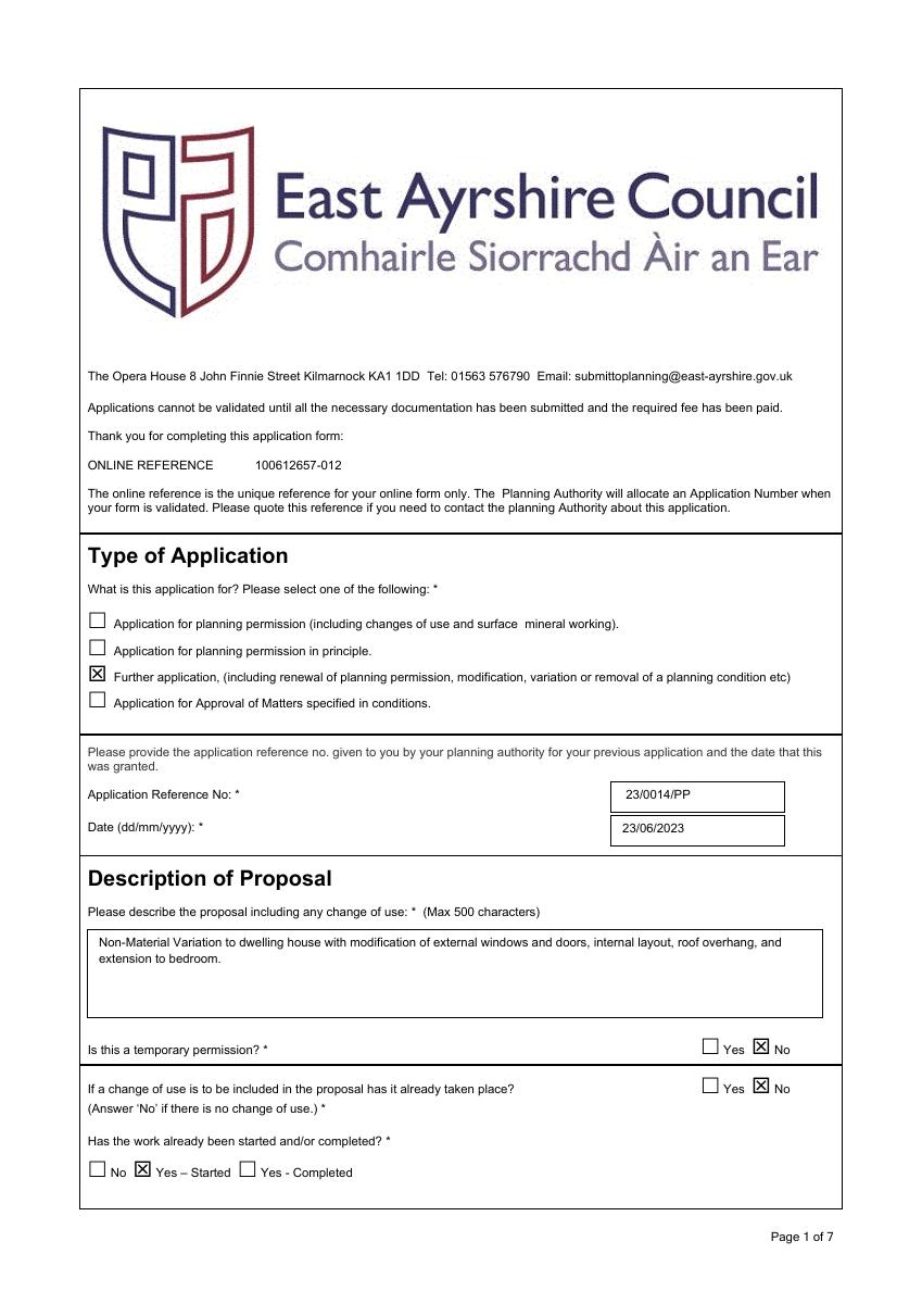 Application pdf