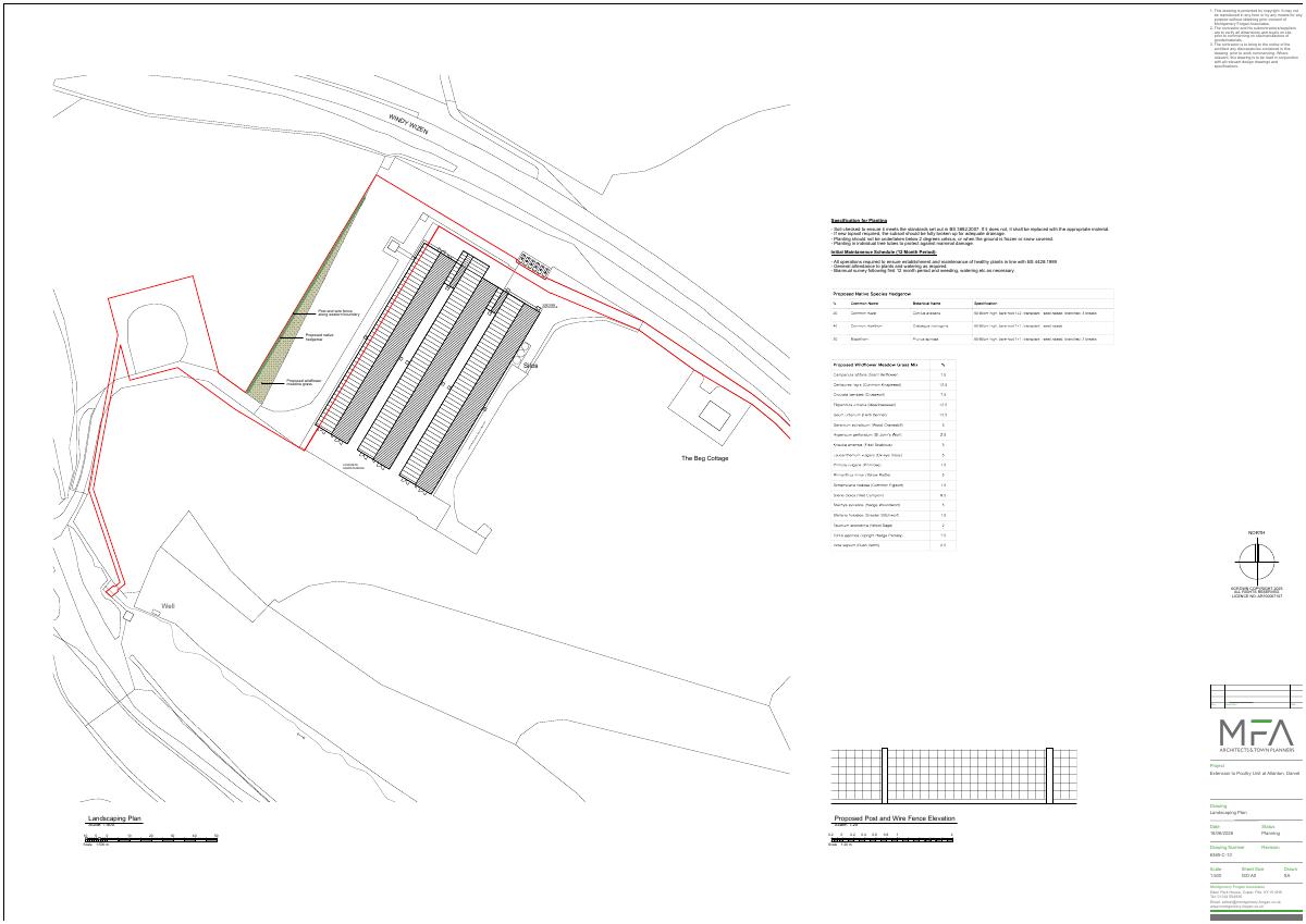 Approved - landscaping plan for The Beg Allanton Farm Darvel