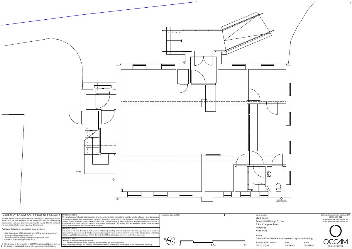 Ground floor general arrangement layout as existing