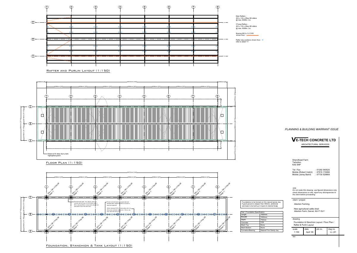 Approved - foundation plan_floor plan_rafter and purlin layout
