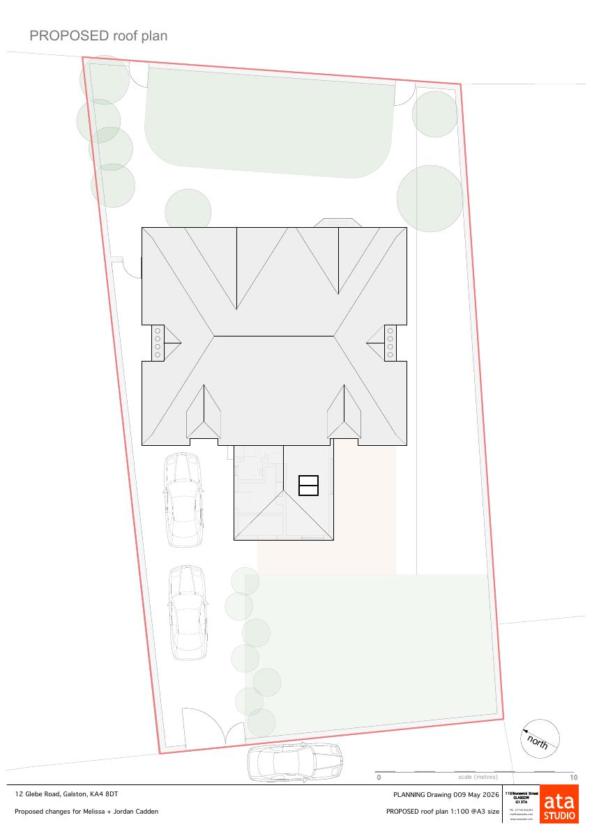 Approved proposed roof plan