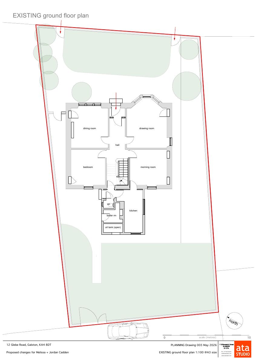 Approved existing ground plan