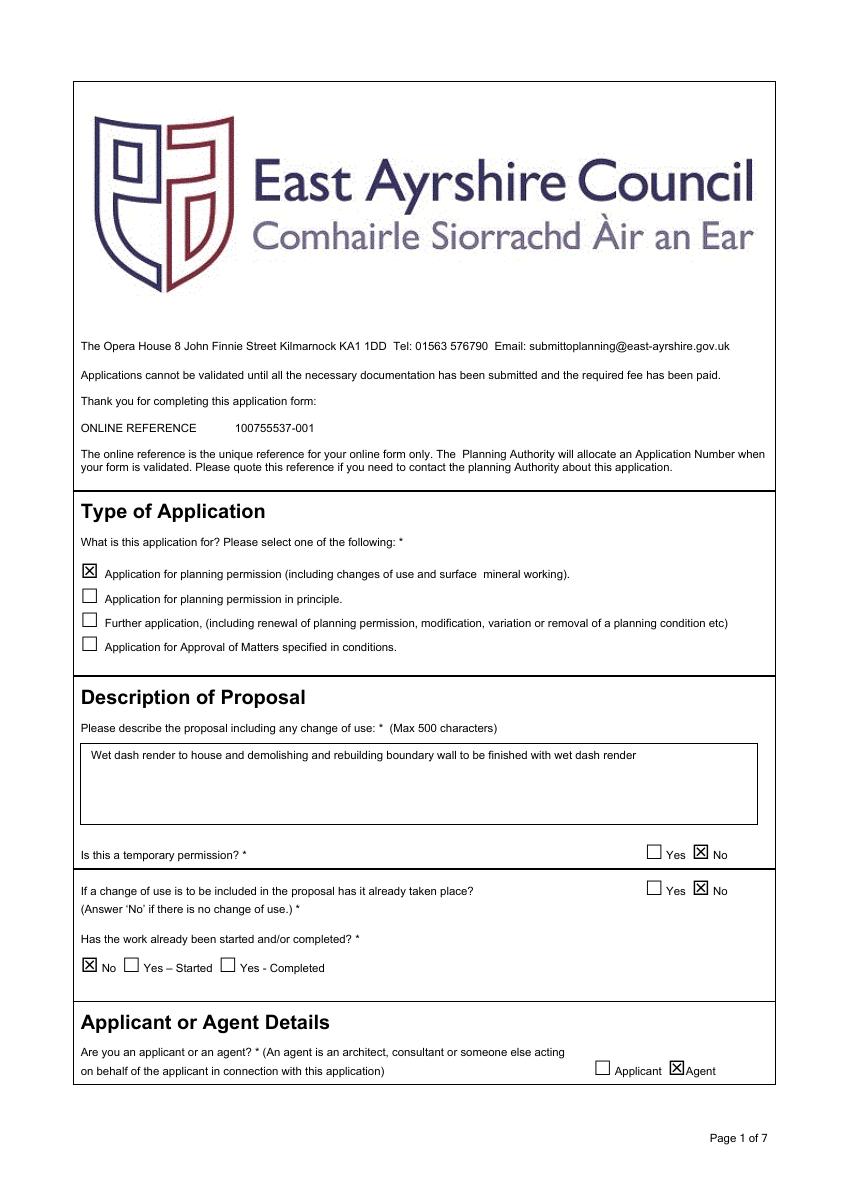 Application pdf