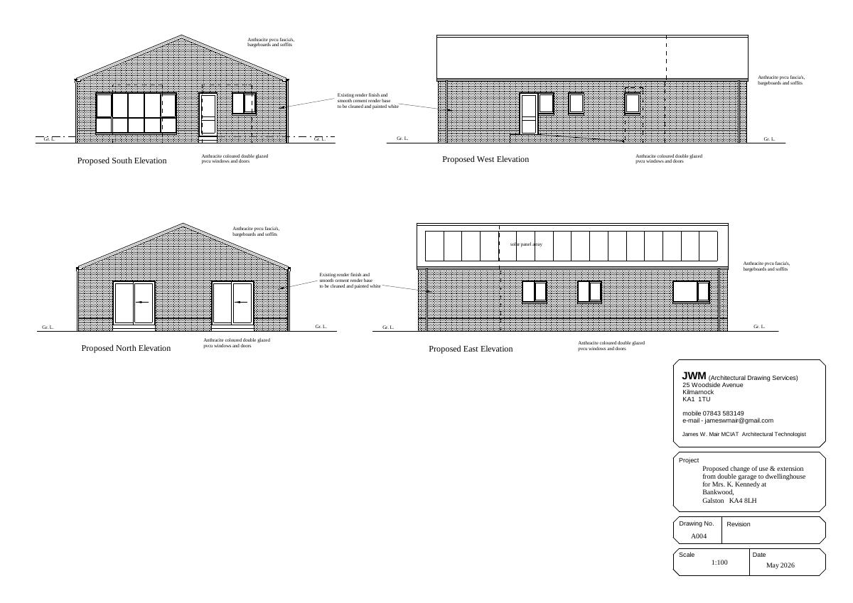 Proposed elevations