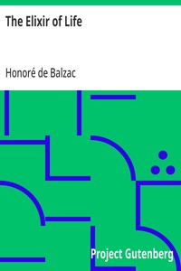 Cover of The Elixir of Life by Honoré de Balzac
