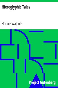 Cover of Hieroglyphic Tales by Horace Walpole