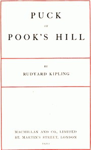 Cover of Puck of Pook's Hill by Rudyard Kipling