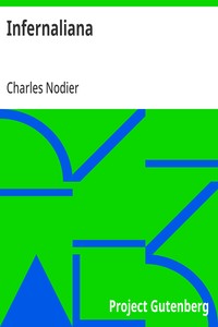 Cover of Infernaliana by Charles Nodier