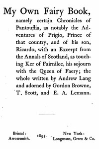 Cover of Prince Prigio by Andrew Lang