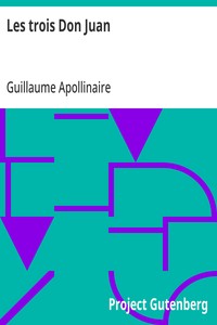 Cover of Les trois Don Juan by Guillaume Apollinaire