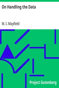 Cover of On Handling the Data by M. I. Mayfield