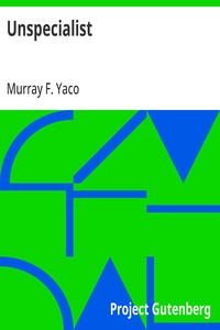 Cover of Unspecialist by Murray F. Yaco
