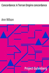 Cover of Concordance: A Terran Empire concordance by Ann Wilson