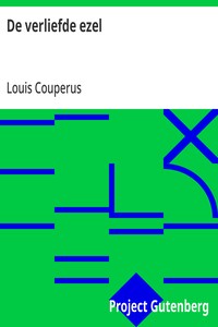 Cover of De verliefde ezel by Louis Couperus