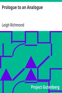 Cover of Prologue to an Analogue by Leigh Richmond