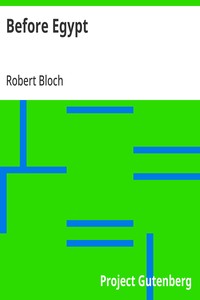 Cover of Before Egypt by Robert Bloch