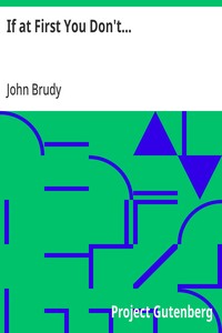 Cover of If at First You Don't... by John Brudy
