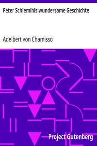 Cover of Peter Schlemihls wundersame Geschichte by Adelbert von Chamisso