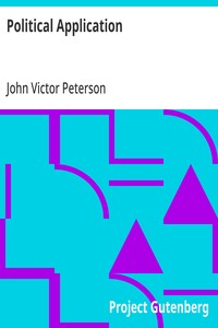 Cover of Political Application by John Victor Peterson