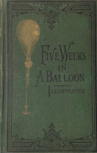 Cover of Five Weeks in a Balloon by Jules Verne