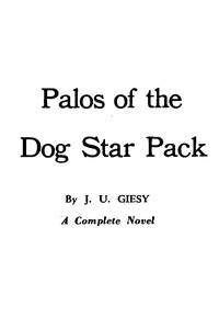Cover of Palos of the Dog Star Pack by J. U. Giesy