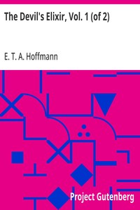 Cover of The Devil's Elixir, Vol. 1 (of 2) by E. T. A. Hoffmann