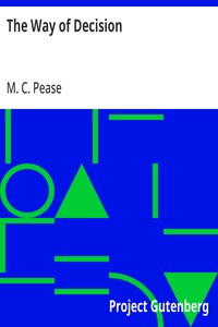 Cover of The Way of Decision by M. C. Pease