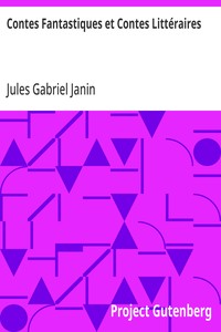 Cover of Contes Fantastiques et Contes Littéraires by Jules Gabriel Janin