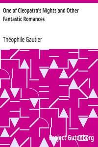 Cover of One of Cleopatra's Nights and Other Fantastic Romances by Théophile Gautier