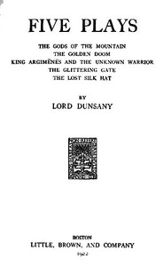 Cover of Five Plays by Lord Dunsany