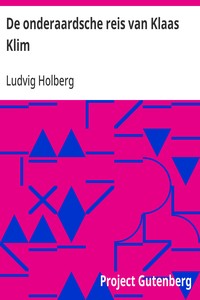 Cover of De onderaardsche reis van Klaas Klim by Ludvig Holberg