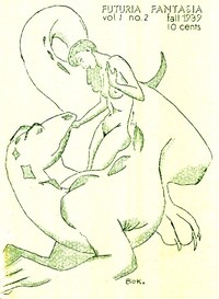 Cover of Futuria Fantasia, Fall 1939 by Ray Bradbury
