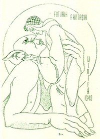 Cover of Futuria Fantasia, Winter 1940 by Ray Bradbury
