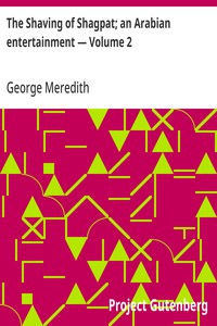Cover of The Shaving of Shagpat; an Arabian entertainment, Volume 2 by George Meredith