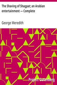 Cover of The Shaving of Shagpat; an Arabian entertainment, Complete by George Meredith