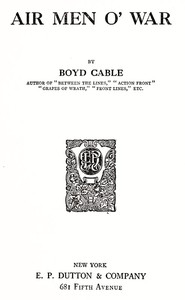 Cover of Air Men o' War by Boyd Cable