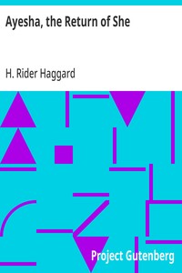Cover of Ayesha, the Return of She by H. Rider Haggard