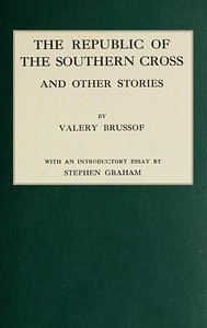 Cover of The Republic of the Southern Cross, and other stories by Valery Yakovlevich Bryusov
