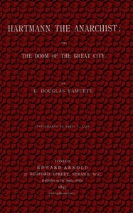 Cover of Hartmann, the Anarchist; Or, The Doom of the Great City by E. Douglas Fawcett