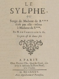 Cover of Le Sylphe by Claude-Prosper Jolyot de Crébillon