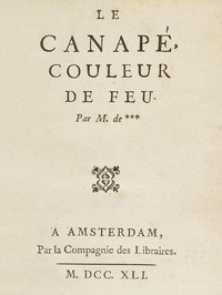 Cover of Le Canapé couleur de feu by Louis Charles Fougeret de Monbron
