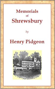 Cover of Memorials of Shrewsbury by Henry Pidgeon