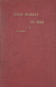 Cover of From Monkey to Man, or, Society in the Tertiary Age by Austin Bierbower