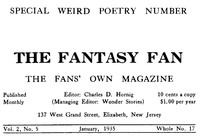 Cover of The Fantasy Fan, Volume 2, Number 5, January 1935 by Various
