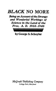 Cover of Black no more by George S. Schuyler