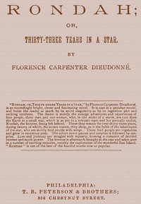 Cover of Rondah; or, thirty-three years in a star by Florence Carpenter Dieudonné