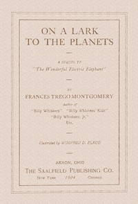 Cover of On a lark to the planets by Frances Trego Montgomery